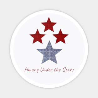 Hmong Under the Stars – Traditional Tribal Pattern Star Art Magnet
